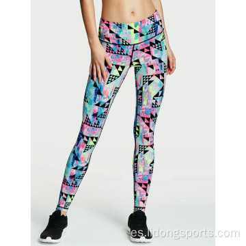 Leggings capri de fitness Mujeres yoga de cintura alta